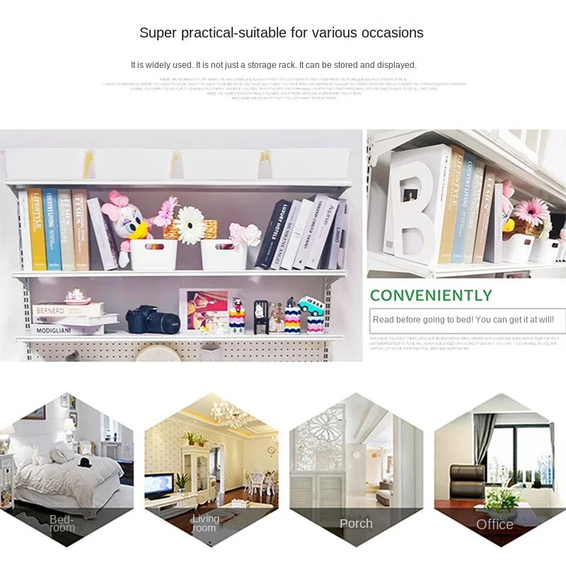 Cloth rack pegboard display wardrobe cabinet for apartment bedroom