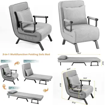 Adjustable Multi-Functional Sofa Bed 1