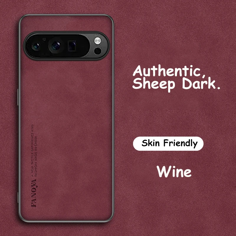 για το Google Pixel 9 8 8A 7 7A 6 6A Pro Phone Case PU Δερμάτινο κάλυμμα από δέρμα προβάτου, ματ, μαλακό κέλυφος, αντιολισθητικό υπόβαθρο_voghion.com