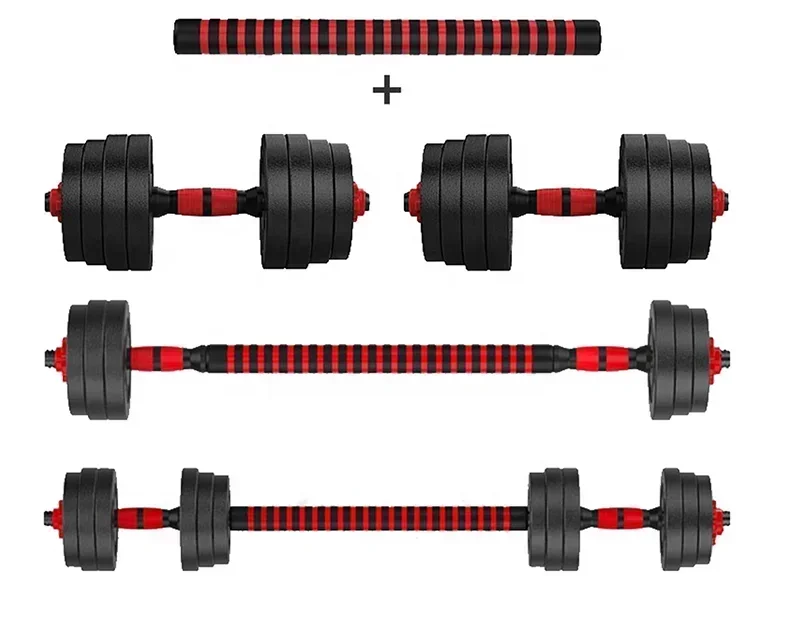 Hot Sale Weight Lifting cheap Round Paint Barbell Dumbbell Handles 20Kg Adjustable Dumbbell Set Cheap Price