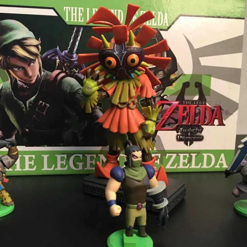 Nuovo Gioco The Legend Of Zelda Anime Figure Majoras Mask Link Skull Model Doll Pvc Action Figurine Decorazioni Da Collezione Regali Di Natale