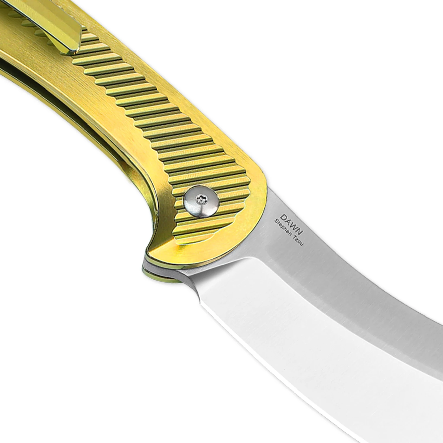 Kizer Survival Knife Dawn Ki3673A1 2024 New Titanium Handle with S35VN Steel Blade Outdoor EDC Knife 6