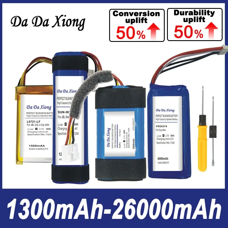 Batteria Originale Dadaxiong Per Clip Di Ricarica Jbl Xtreme Pulse Flip 2 3 4 5 Boombox1 Per Harman Kardon Go Play Onyx Mini Bateria
