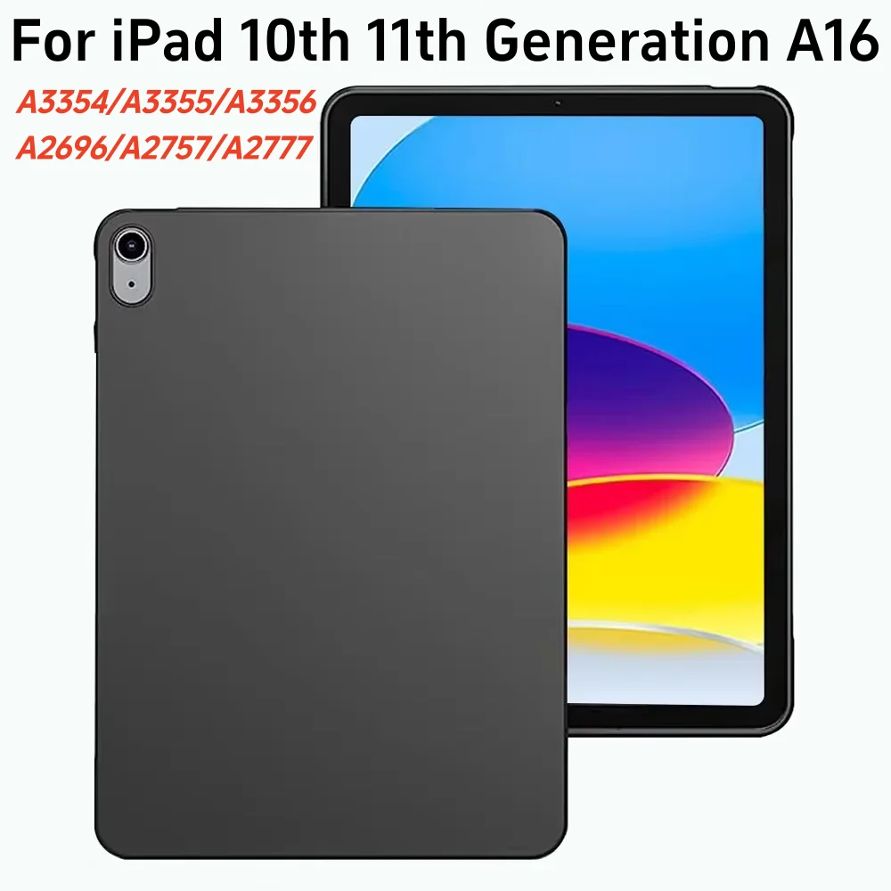Sleek Black Flexible Soft TPU Tablet Case