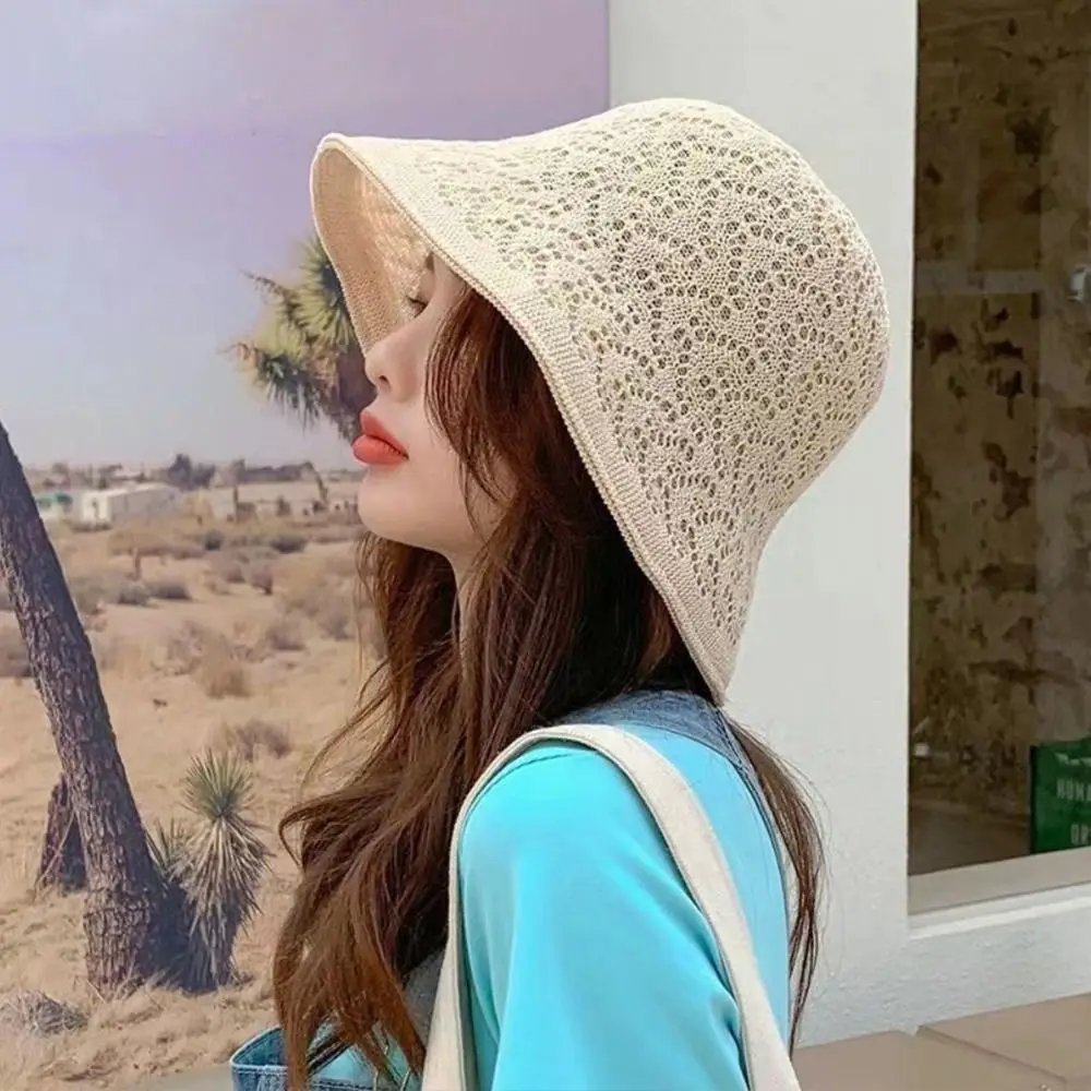 Sun hats sunscreen hats sun hat bucket hats Summer Wide Brim Breathable Bucket Hat Beach Cap Women Girls Outdoor Sunscreen Bucket Foldable Cap