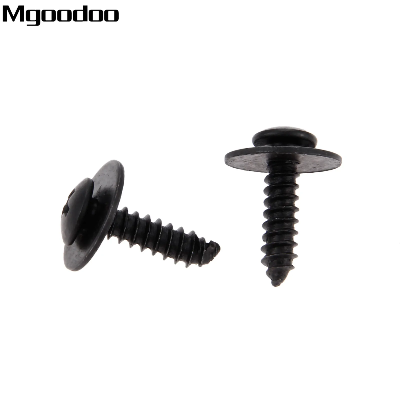 

Mgoodoo 20Pcs Auto Car Body Fender Screw Retainer Clips Screws M6 Metal Rivet Fastener Cross Self Tapping Screws Retainer Clips