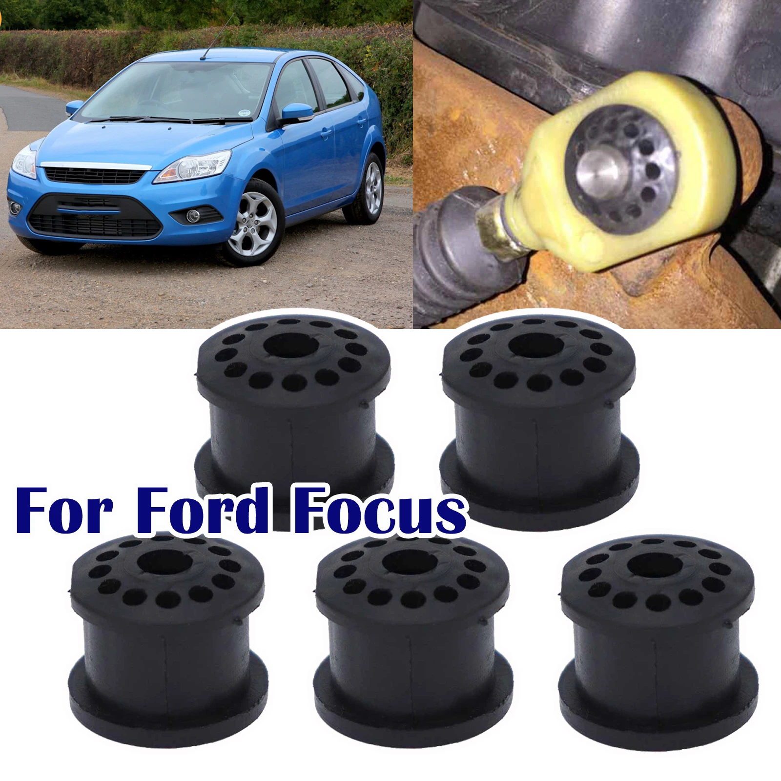 5X Gearbox Shift Lever Cable Linkage Rubber Bushing Repair Kit for Ford Focus MK1 MK2 2003 Manual Transmission