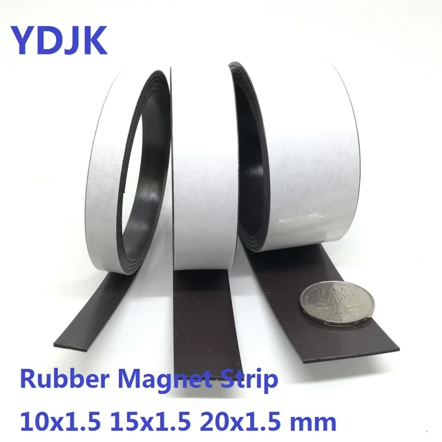 1 metro Magnete di Gomma 10*1.5 15*1.5 20*1.5 millimetri Auto Adesivo  Magnetico Flessibile Striscia di Nastro di Spessore 1.5 millimetri 10x1.5  15x1.5 20x1.5 - AliExpress