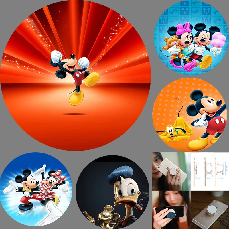 Mobile Holder for Phone Mount Disney Mickey Tablet Stand Попсокет Luxury Design Cellphone Bracket Grip Tok Accessories Holders