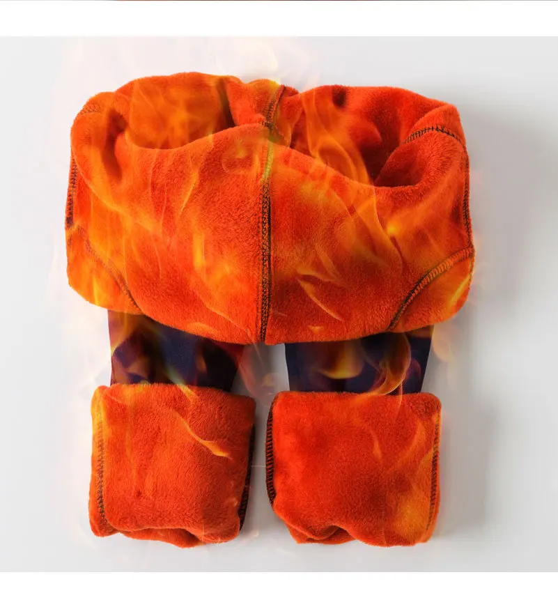 Winter Baby Girls Legging Plus Velvet Thickening Fleece Warm Leggings Pants for Girl Kids Winter Pants Trousers Children's Pants - Image 5