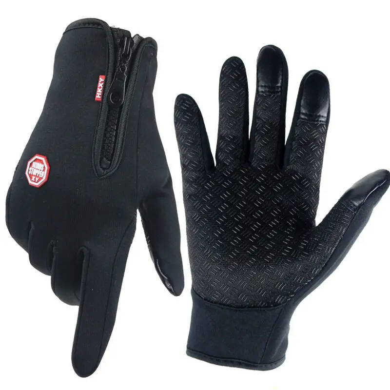 

New Winter Fashion Brand Warm Touch Screen Glove Plus Fleece Thickened Cold Nonslip Windproof Riding Wool Knitted Outdoor gloves