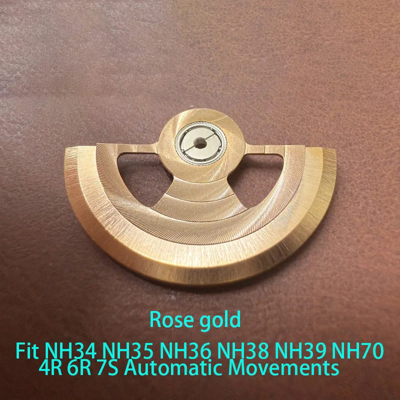 Customized Automatic Hammer Rose Gold Black Blue Silver Gold Watch Rotor Parts