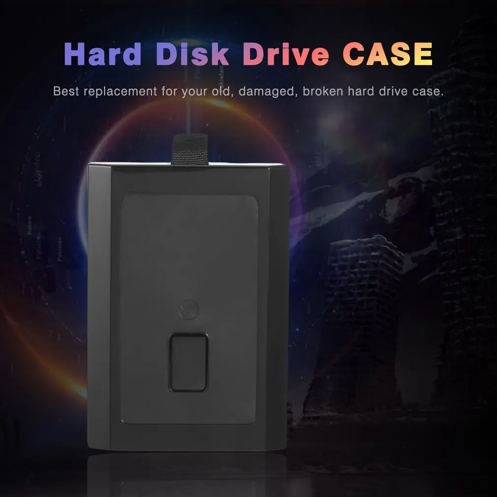 Hard Disk Case 250GB HDD Case Hard Drive External Enclosure Box Shell Cover for Microsoft for Xbox 360 Slim Black ping