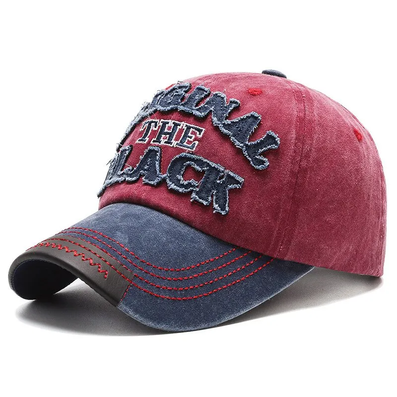 Șepci de baseball cu broderie retro pentru bărbați și femei, din bumbac, reglabile, casual, hip hop, streetwear, de primăvară și vară_voghion.com