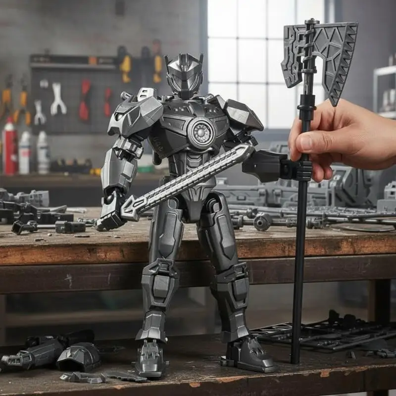 Multi Color Mecha Action Figure Movable Joints Independent Skeleton Suitable for Collection & Play Toy for Boys - 6