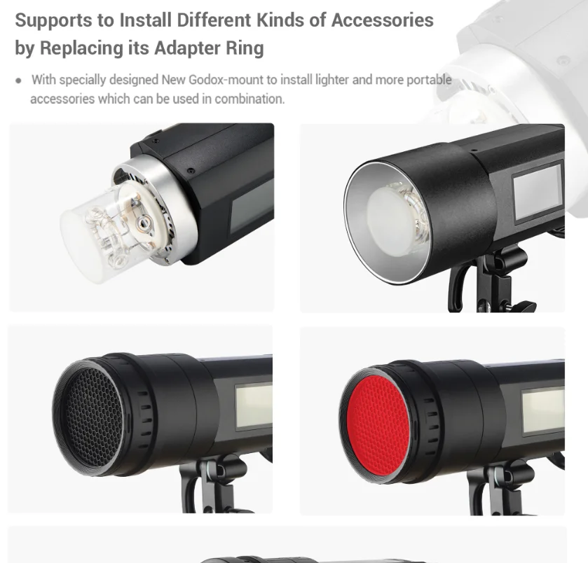 Godox AD400Pro Flash Light AD300Pro AD200Pro AD100Pro AD600Pro AD600BM Outdoor Flash 2.4G 1/8000 HSS TTL for Canon Nikon DSLR 3