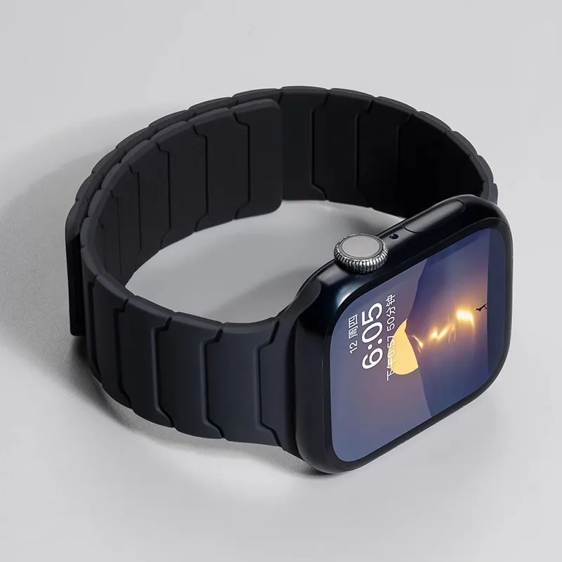 Magnetic Silicone Apple Watch Band Replacement Strap