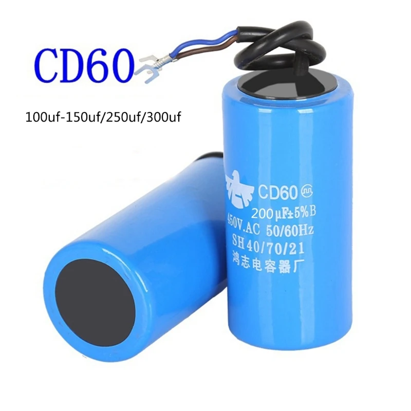 

CD60 Run Capacitor 450V Enhances Efficiency of Air Compressor Electric Motor