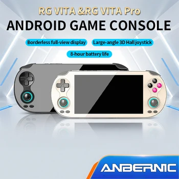 Console di gioco portatile ANBERNIC RG VITA Pro con touchscreen IPS, batteria da 5000 mAh, lettore di videogiochi, streaming AI compatibile con RixelHK