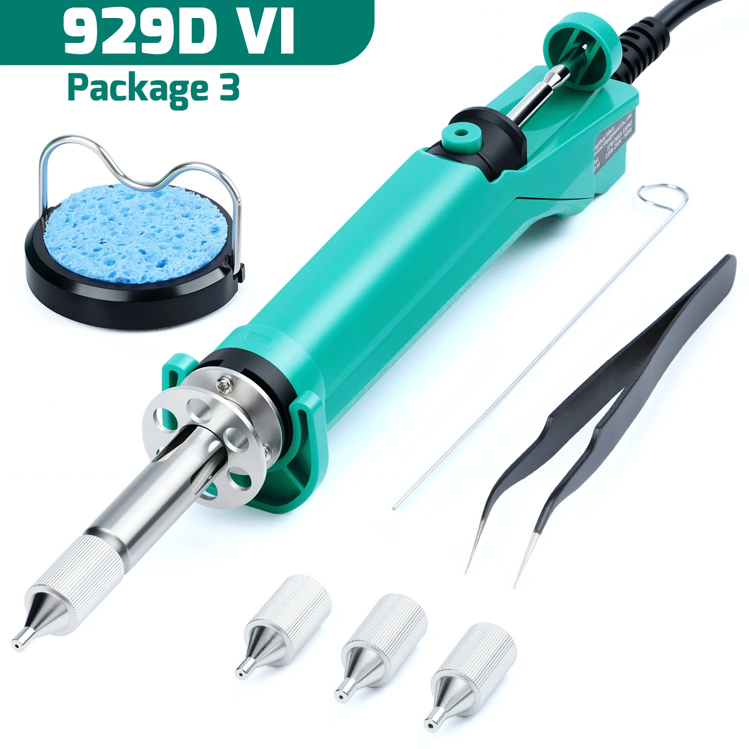 180W Desoldering Iron Electric Soldering Tin Suction Sucker Gun THT PTH Remover