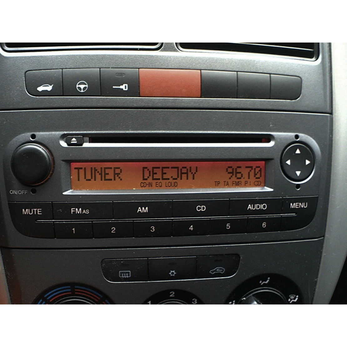 FIAT 500 RADIO STEREO WORN PEELING BUTTON REPAIR DECALS STICKERS