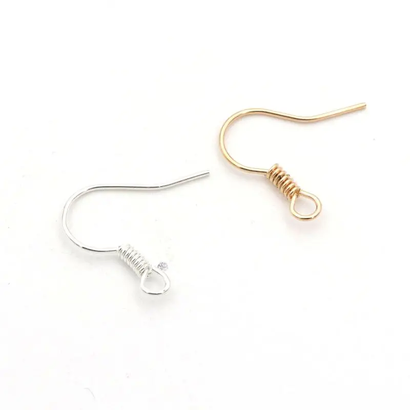 120 PCS Silver Earring Hooks Beads For DIY Jewelry Making Ear Wires  Supplies Kit