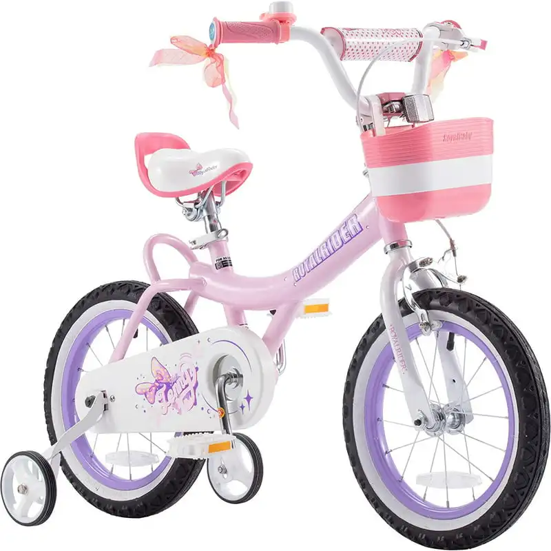 

Girl's 's 14 In. 's Beginner with Bicycle Training Wheels Basket , EL Pink