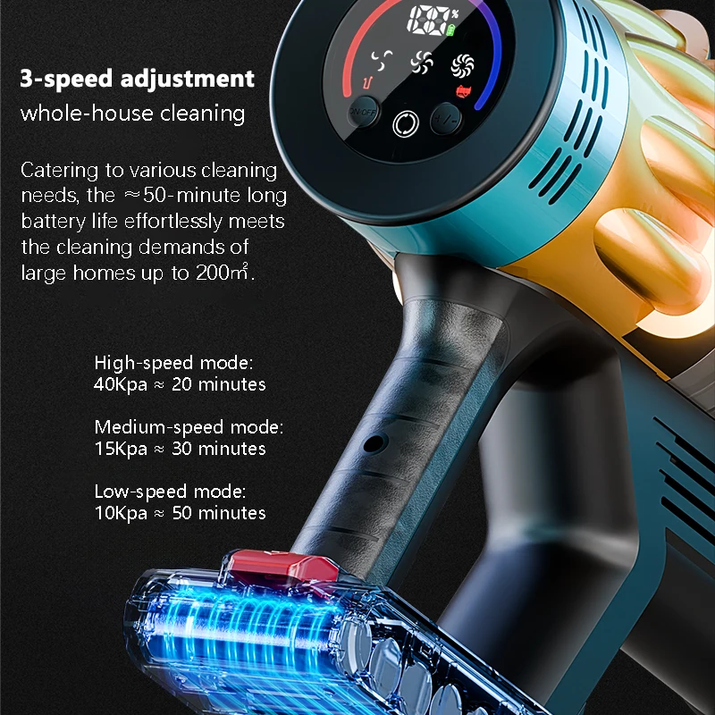 Blossom V18 Cordless Vacuum Cleaner 650W 55000PA – Powerful Brushless Motor, Handheld Home Vacuum 2