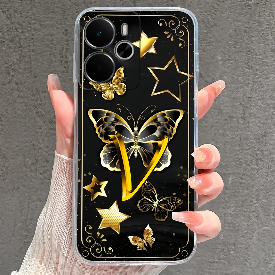 Sparkling Butterfly Shockproof Non-slip Transparent Phone Case Housing