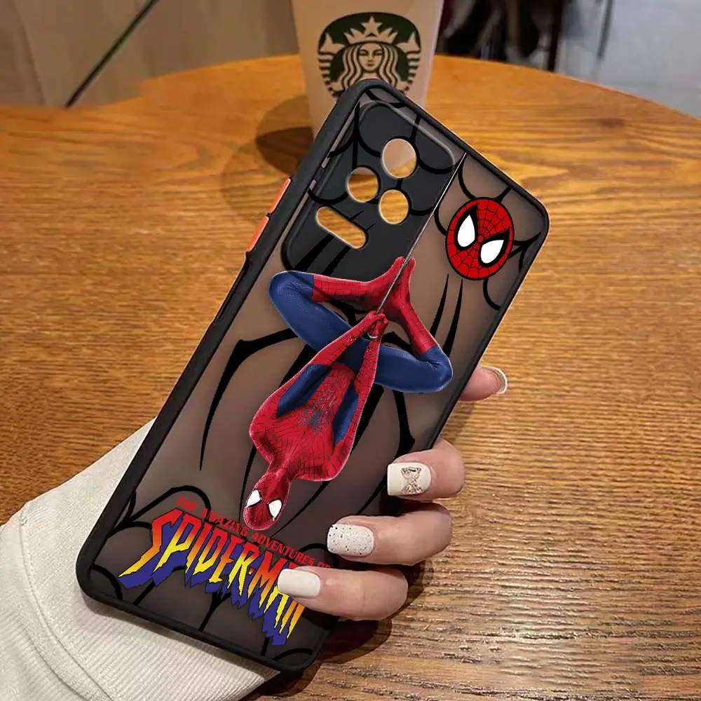 thumbnail image 1 of Matte Case for Redmi A1 K50 K40 GAMING K30 K20 10X 10C 10 9C 9T 9A 9 8 7 PRO 4G 5G Case Funda Capa Shell Marvel Spider-Man Combo, 1 of 5