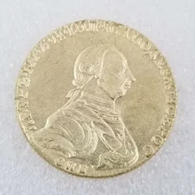 

Russia 1762 Gold-plated Brass Commemorative Collectible Coin Gift Lucky Challenge Coin