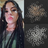 5-50Pcs/lot Mix Color Charms Hair Braid Dread Dreadlock Beads Clips Cuffs Rings Jewelry Dreadlock Clasps Accessories Hair Rings 1