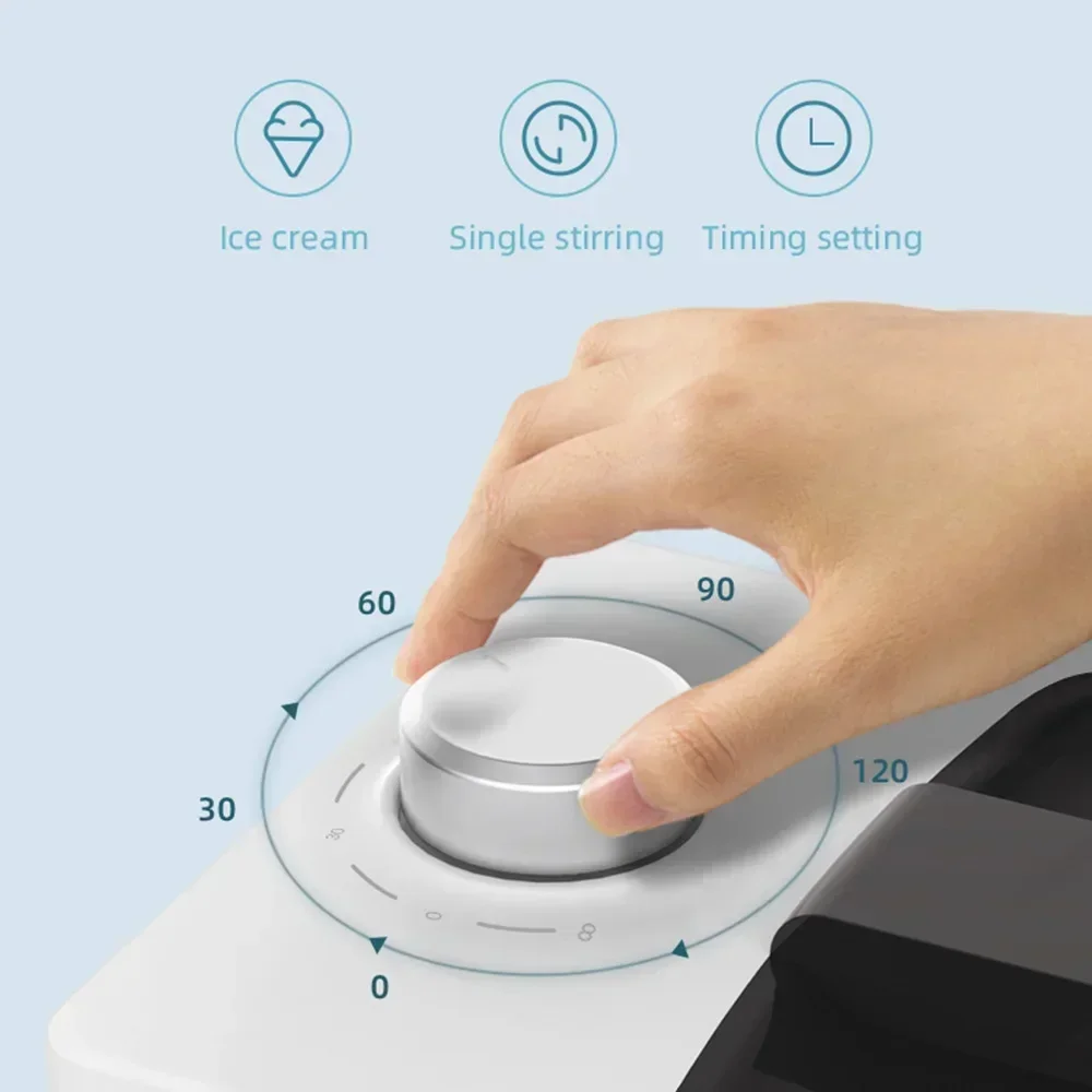 Electronic No Need To Pre-cool Mini Ice Cream Machine Household Small Automatic Homemade Yogurt Ice Cream Ice Cream Machine 5