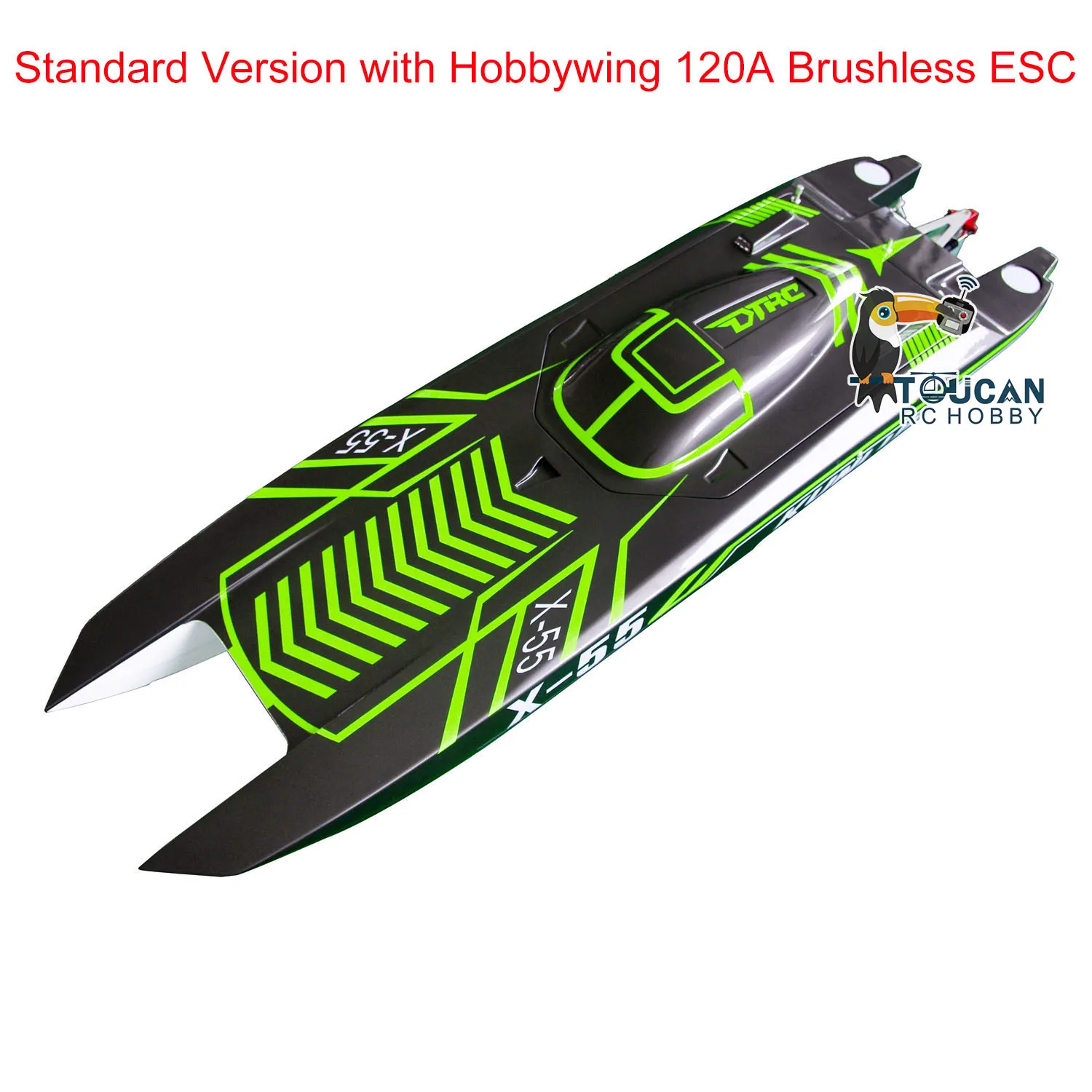 DTRC X55 Remote Control High-speed Racing Boats 110km/h RC Boat Waterproof Model 5