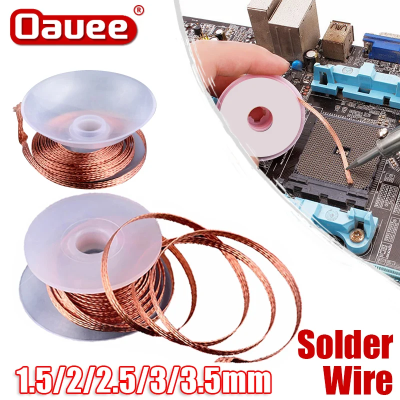 Desoldering Braid Tape Copper Welding Solder 1.5/2/2.5/3/3.5mm Welding
