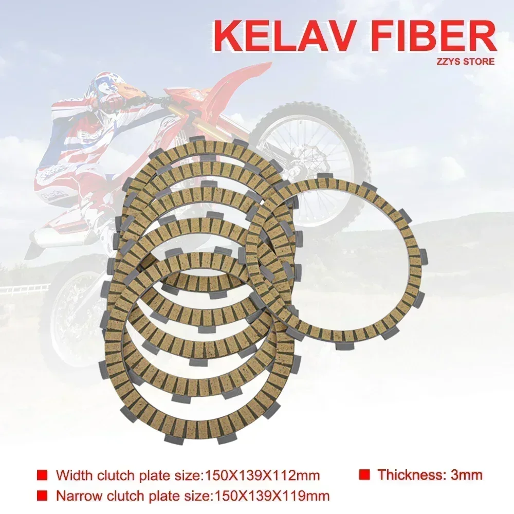 

Motorcycle Accessories Kelaf Fiber Friction Clutch Plate For Husaberg WR240 WR260 89-95 WR250 3H 89-98 WR360 WR 240 250 260 360