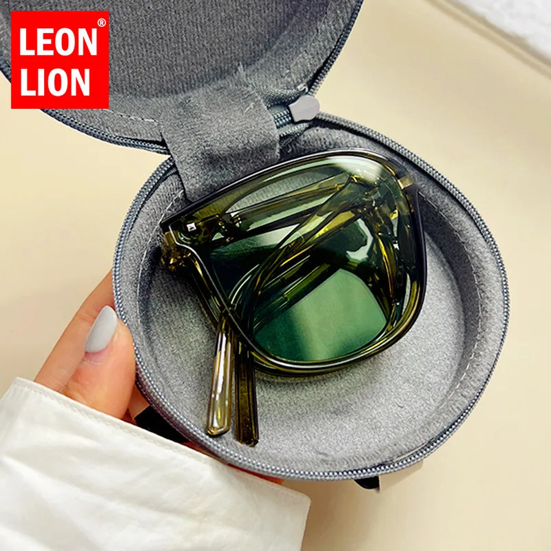 

LeonLion Fold Vintage Sunglasses Women Luxury Brand Eyewear for Women/Men Fashion Glasses Women 2023 Gafas De Sol Hombre UV400
