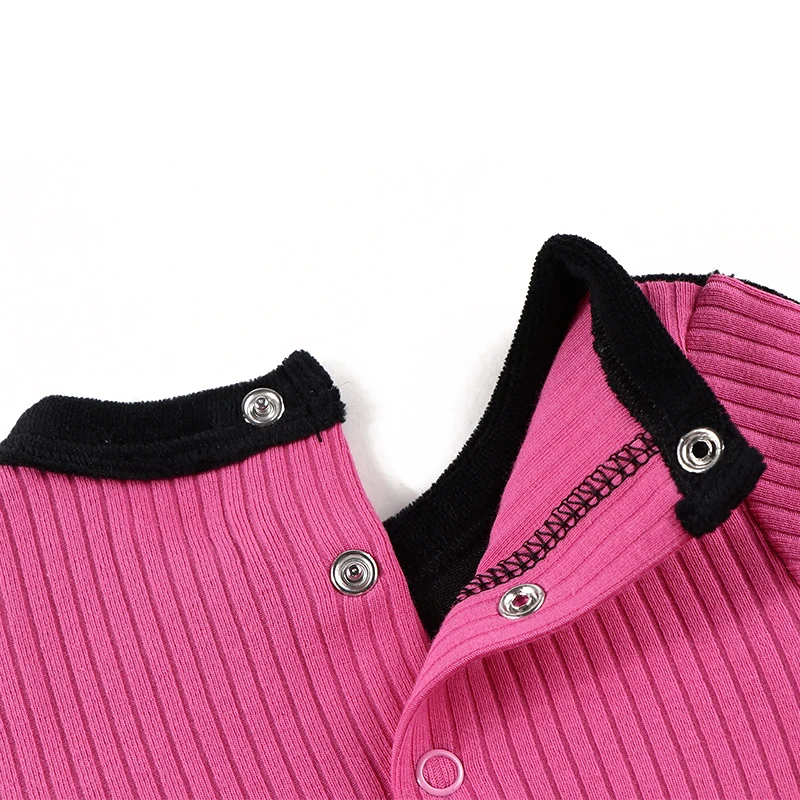 Langes Nachthemd für Mädchen, blau und rosa, geripptes schwarzes Velourskleid, lange Mädchenkleidung, Maxikleid, Freizeitkleider, Rundhalsausschnitt, 8-18 Jahre – Detail 12