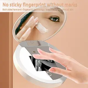 FENCHILIN Travel Mirror with UV Camera for Sunscreen Test, 2X Magnification  Portable Lighted Mirror for Handbag Pocket, 3.5 Inch - AliExpress
