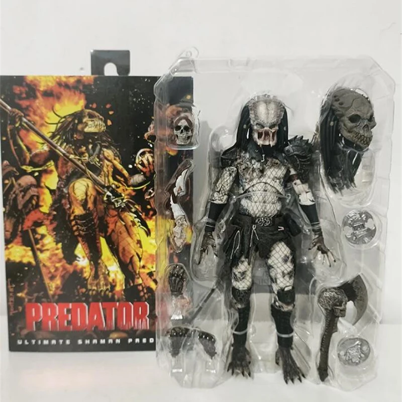 Originale Neca Ultimate Shaman Predator Action Figure Model Toys Joint Mobile Collection Model Toys Horror Doll Birthday Persent