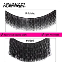 Wow Angel 28 30 pouces vague de corps paquets de cheveux humains 1/3/4 pièces 10A brésilien Remy Extensions de cheveux paquet unique cheveux vierges 3