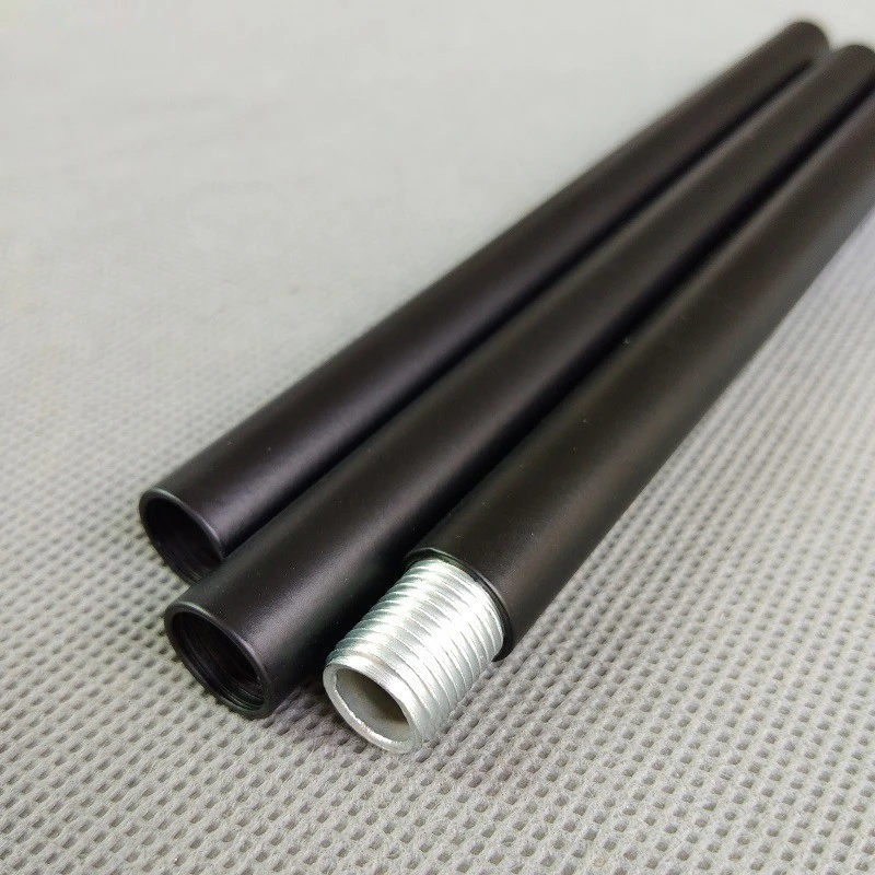 Ｋ10装飾パイプ 1〜100cm,M10ブラックスレッド,めねじパイプエンド,M10内歯ねじ
