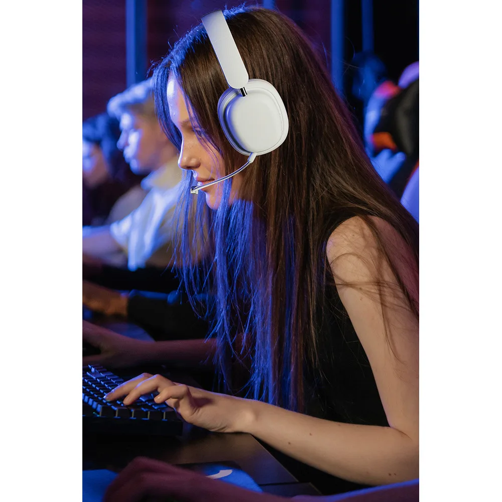 with ultra long battery life, gaming plug in microphone, wireless Bluetooth headset for calling_voghion.com