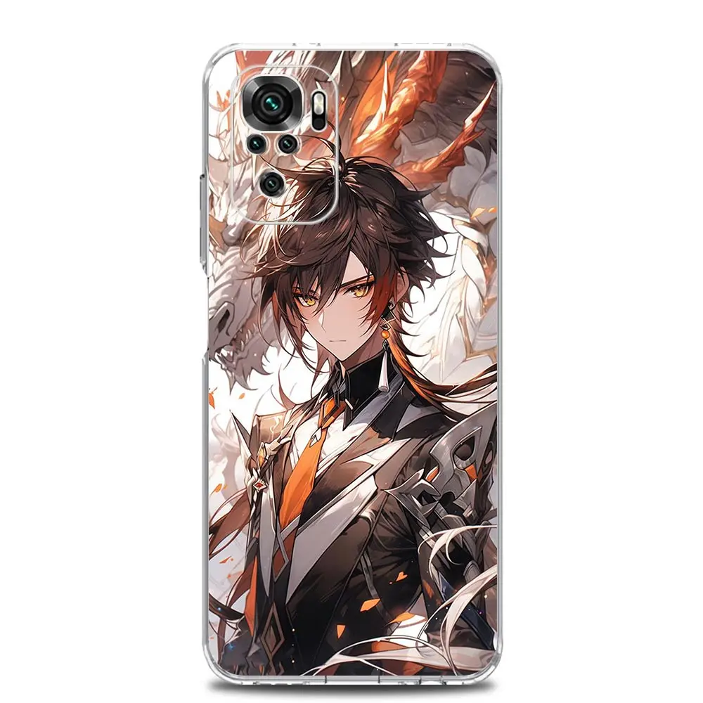 Genshin Impact Dragon Zhongli Themed Phone Case Cover