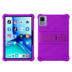 Soft Silicone Protective Case for 10.1 Inch Tablet - Blackview Tab Series (Purple)