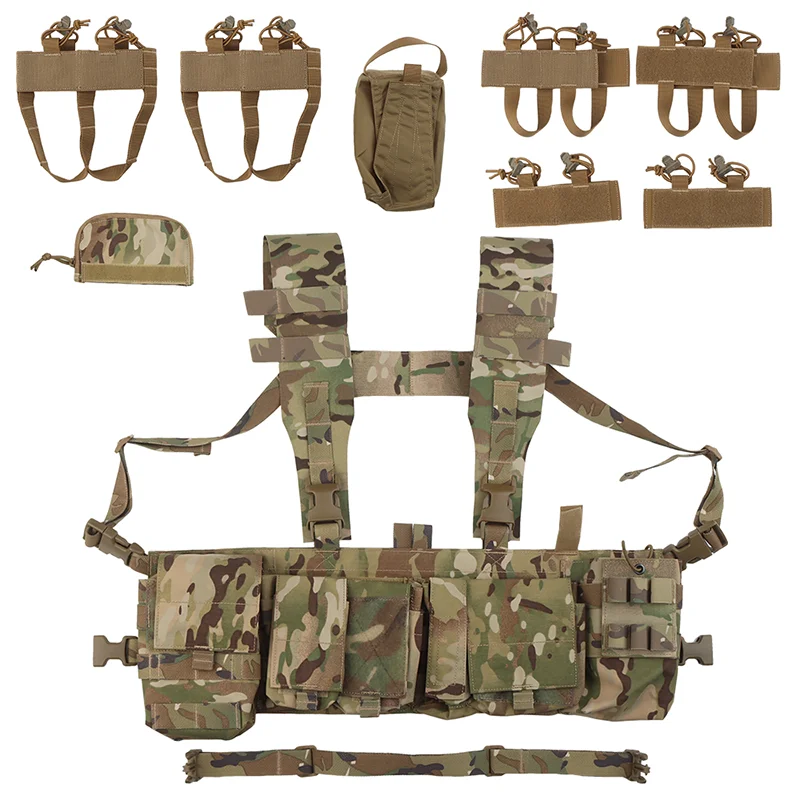 Emerson UW IV Chest Rig GP Pouch 556 762 MOLLE Weste Multi Pocket H Harness Schnellschalterplattform für EDC Tools Radio Mag Storage – Detail 14