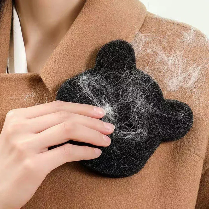 Bear Shape Sponge Cleaning Ball Sticky Hair Decontamination Anti Entanglement Laundry Sponge Clothe Dog Cat Pet Fur Remover
