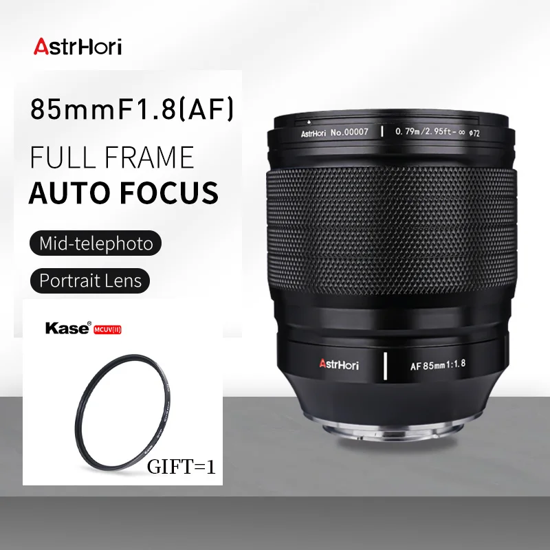 Astrhori 85Mm F1.8 Stm Messa A Fuoco Automatica Obiettivo Verticale Ad Ampia Apertura Per Sony Fe Nikon Z Fuji Fujifilm X Mount Obiettivo Della Fotoca