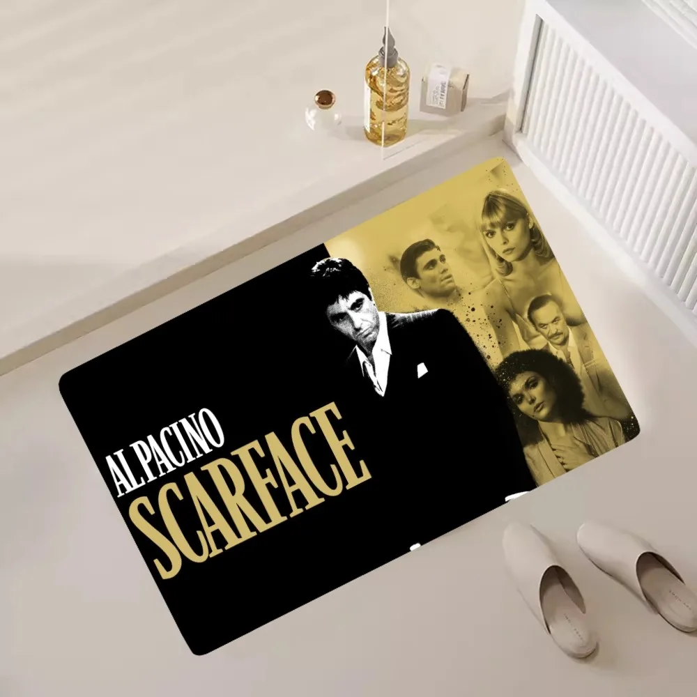 Scarface 1983 필름 알 파치노 영화 바닥 매트, 침실 주방 문짝 목욕 하우스, 초흡수성 발 미끄럼 방지