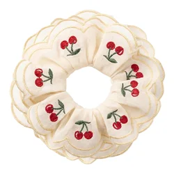 Exquisite Cherry Blossom Embroidered Headband - Women's Daily Hair Accessory (Red)